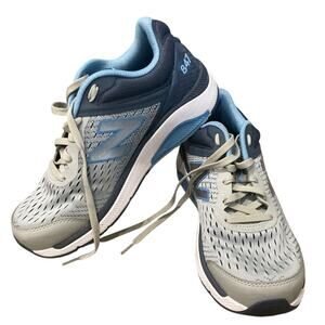 New Balance 847v4 Walking Shoes Womens 10 Light Aluminum Vintage Indigo Carolina